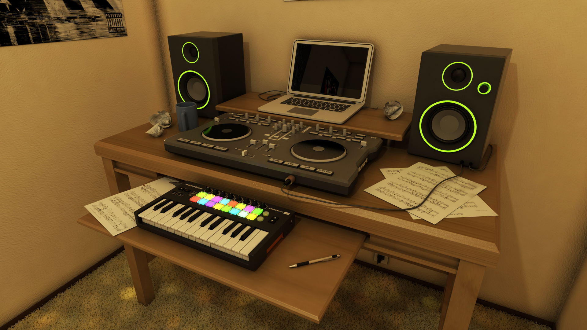 Music Room Render